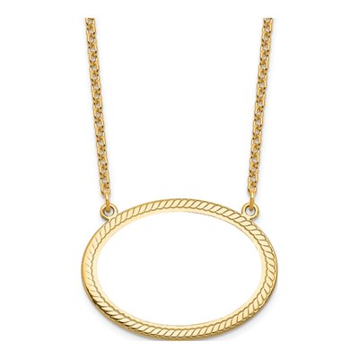 Gold-Plated Sterling Silver Personalized Oval Photo Pendant Necklace – view 4