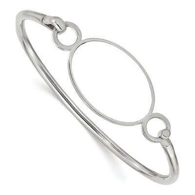 Sterling Silver Photo Bangle Bracelet – view 4