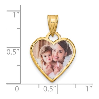 Gold-Plated Sterling Silver Heart Photo Necklace – view 4