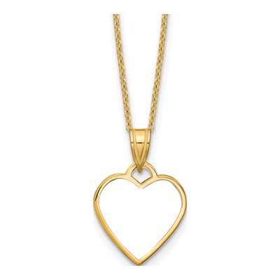 Gold-Plated Sterling Silver Heart Photo Necklace – view 5