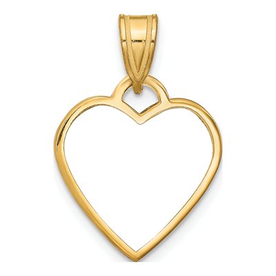 Gold-Plated Sterling Silver Personalized Heart Photo Pendant – view 5