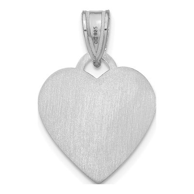 Sterling Silver Small Heart Photo Pendant – view 4