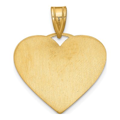 Gold-Plated Sterling Silver Personalized Heart Photo Pendant – view 3