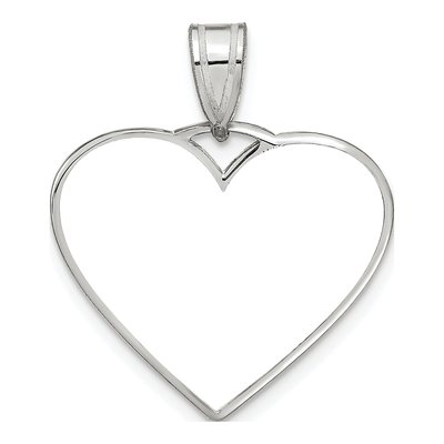 Sterling Silver Heart Photo Pendant – view 3