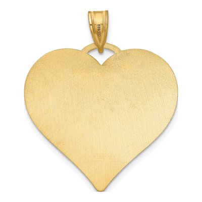Gold-Plated Sterling Silver Large Heart Photo Pendant – view 3