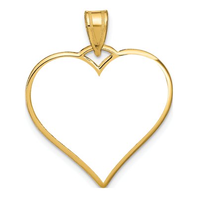 Gold-Plated Sterling Silver Heart Photo Pendant – view 5
