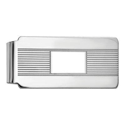 Sterling Silver Personalized Photo Money Clip – view 3
