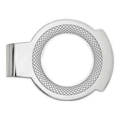 Personalized Sterling Silver Photo Money Clip – view 3