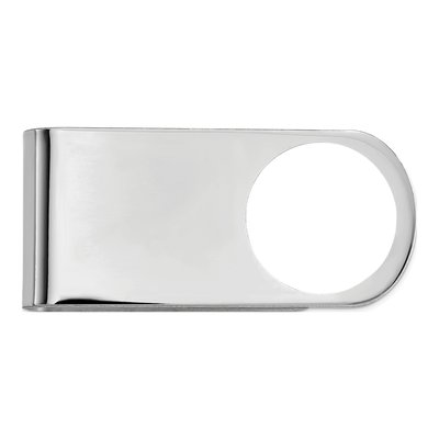 Sterling Silver Personalized Photo Money Clip – view 3