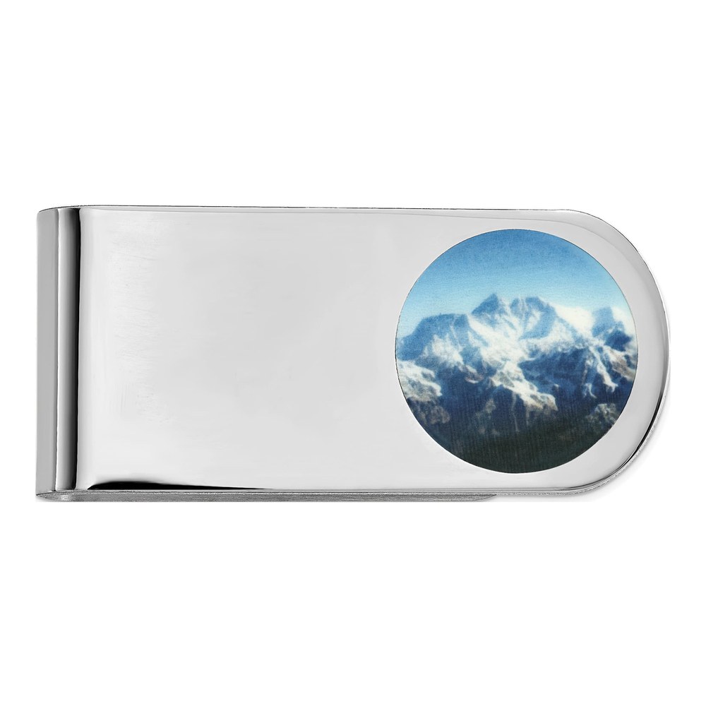 Sterling Silver Personalized Photo Money Clip
