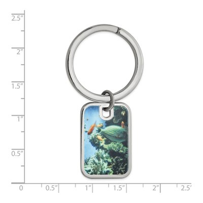 Sterling Silver Photo Key Chain – view 2