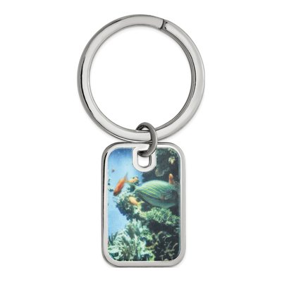 Sterling Silver Photo Key Chain