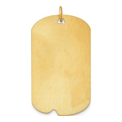 Gold-Plated Sterling Silver Personalized Photo Dog Tag Charm – view 3