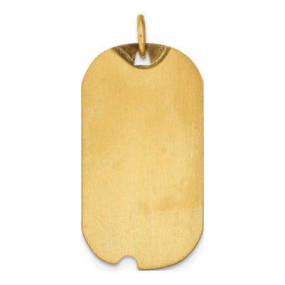 Gold-Plated Sterling Silver Personalized Dog Tag Photo Charm – view 3