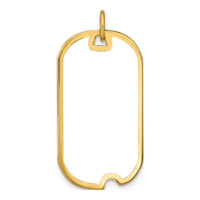 Gold-Plated Sterling Silver Personalized Dog Tag Photo Charm – view 5