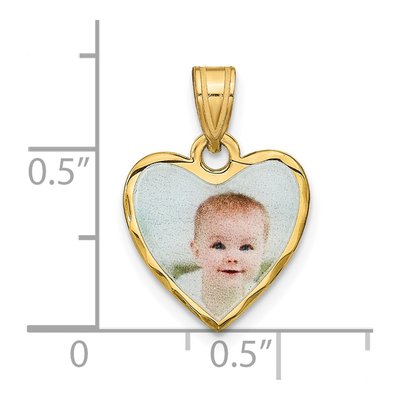 Gold-Plated Sterling Silver Personalized Heart Photo Charm Bracelet – view 4