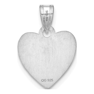 Sterling Silver Small Heart Photo Pendant – view 4