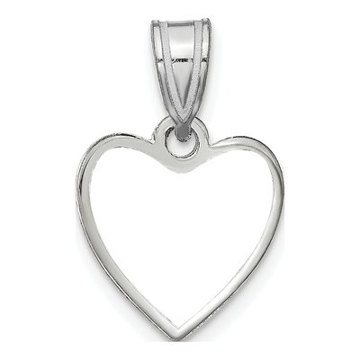 Sterling Silver Small Heart Photo Pendant – view 5
