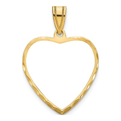 Gold-Plated Sterling Silver Personalized Heart Photo Pendant – view 3
