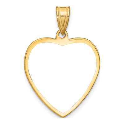 Gold-Plated Sterling Silver Heart Photo Pendant – view 5