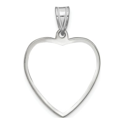 Sterling Silver Heart Photo Pendant – view 5