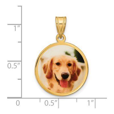 Personalized Photo Disc Pendant | Gold-Plated Silver – view 4