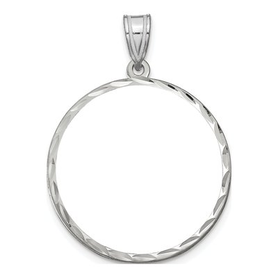 Sterling Silver Large Photo Disc Pendant – view 5