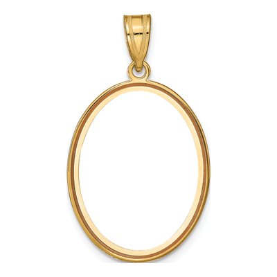 Gold-Plated Sterling Silver Personalized Oval Photo Pendant – view 5