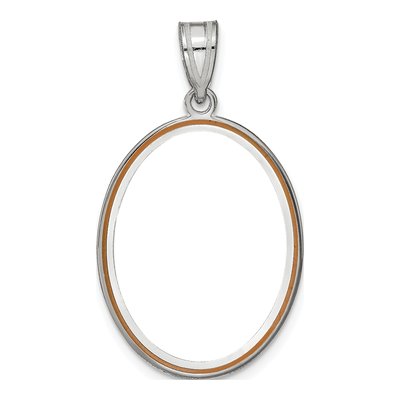 Sterling Silver Oval Photo Pendant – view 3