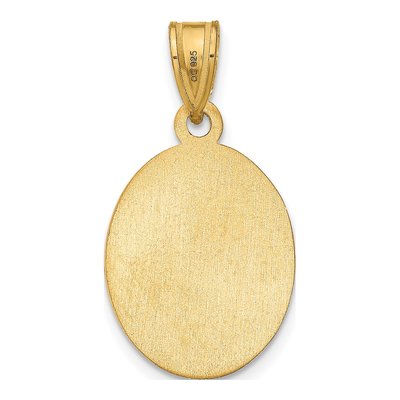 Gold-Plated Sterling Silver Small Oval Photo Pendant – view 4