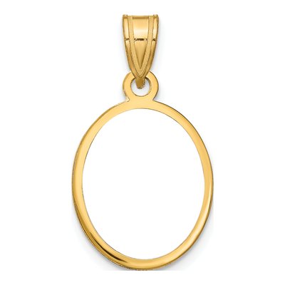 Gold-Plated Sterling Silver Small Oval Photo Pendant – view 5