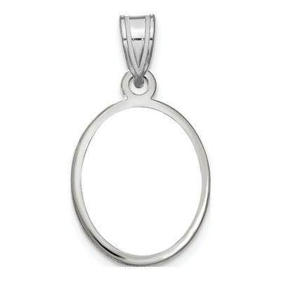 Sterling Silver Small Oval Photo Pendant – view 5