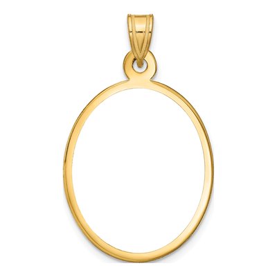 Gold-Plated Sterling Silver Personalized Large Oval Photo Pendant – view 5