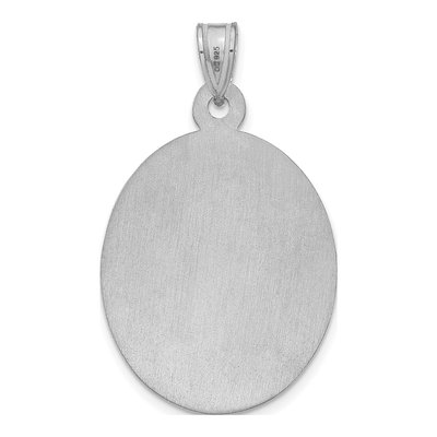 Sterling Silver Large Oval Photo Pendant – view 4