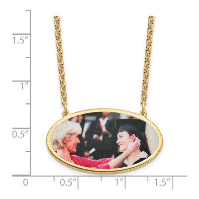 Gold-Plated Sterling Silver Personalized Photo Necklace – view 3