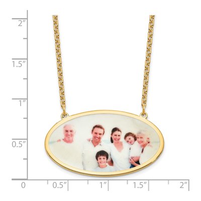 Gold-Plated Sterling Silver Personalized Photo Necklace – view 3
