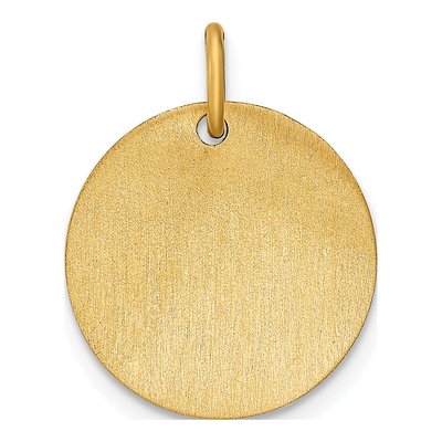 Gold-Plated Sterling Silver Personalized Small Photo Disc Charm – view 3