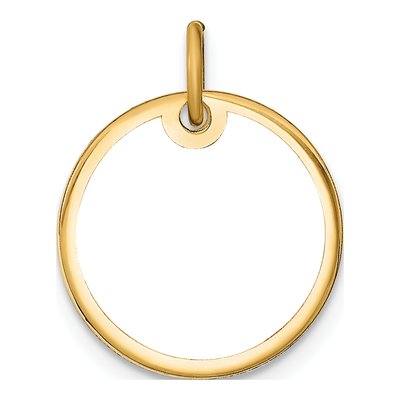 Gold-Plated Sterling Silver Personalized Small Photo Disc Charm – view 5