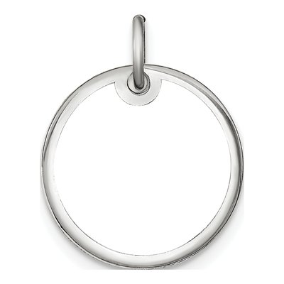 Sterling Silver Small Personalized Photo Disc Charm – view 3