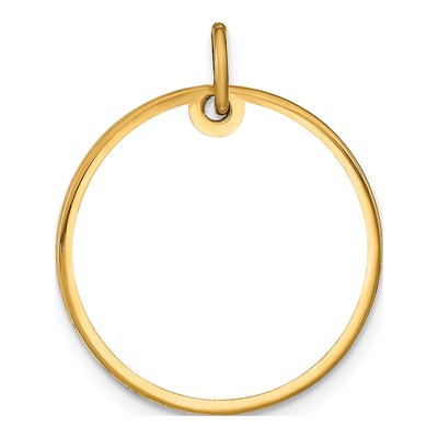 Gold-Plated Sterling Silver Medium Picture Disc Charm – view 5