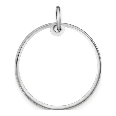 Sterling Silver Medium Photo Disc Charm – view 3