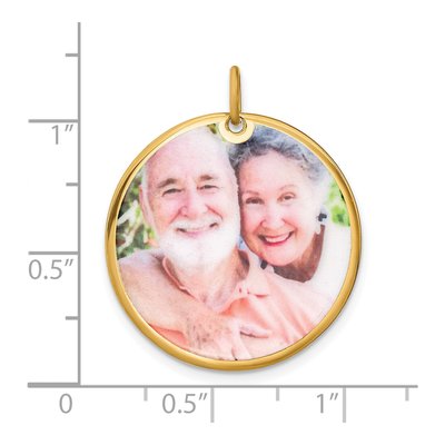 Gold-Plated Sterling Silver Large Photo Charm – view 4
