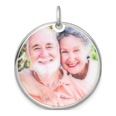 Sterling Silver Personalized Large Photo Charm