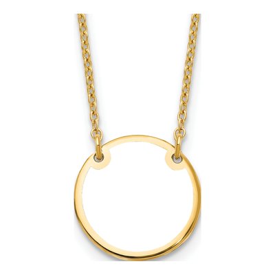 Gold-Plated Sterling Silver Personalized Photo Disc Necklace – view 4