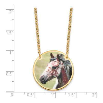 Gold-Plated Sterling Silver Personalized Photo Disc Necklace – view 3