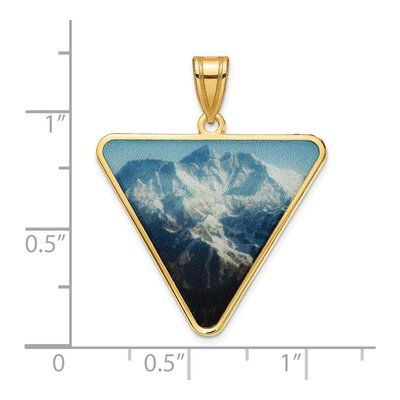 Gold-Plated Sterling Silver Personalized Photo Triangle Pendant – view 3