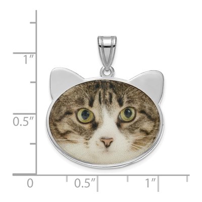Sterling Silver Personalized Photo Pendant – view 3