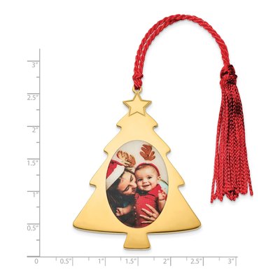 Personalized Christmas Tree Photo Ornament – view 3