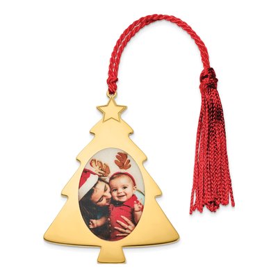 Personalized Christmas Tree Photo Ornament