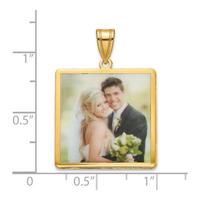 Gold-Plated Sterling Silver Personalized Photo Pendant – view 3
